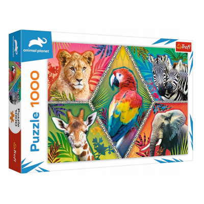 10671 TREFL PUZZLE EGZOTYCZNE ZWIERZĘTA 1000 ELEMENTÓW