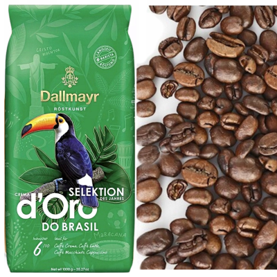 DALLMAYR 1KG CREMA D'ORO DO BRASIL KAWA ZIARNISTA