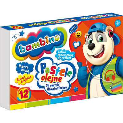 003110 BAMBINO PASTELE OLEJNE 12 KOLORÓW