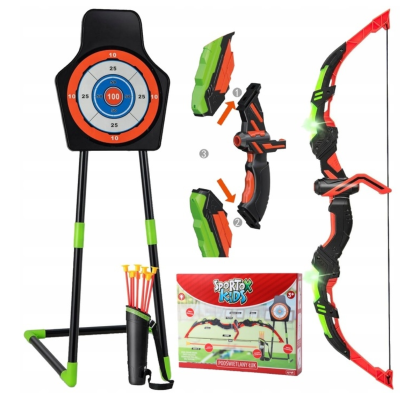 137761 ŁUK Z TARCZĄ  + STRZAŁKI Z POJEMNIKIEM GRA ZRĘCZNOŚCIOWA