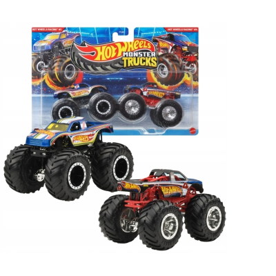 JCC83 HOT WHEELS MONSTER TRUCK 2-PACK RACING 1 I RACING 4