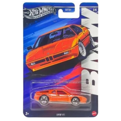JBY59 HOT WHEELS SILVER SERIES 2016 BMW M1 POMARAŃCZOWY