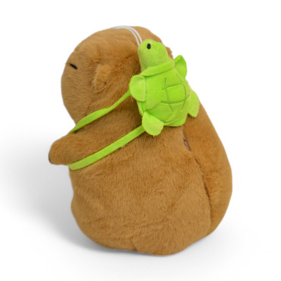 00465  PLUSZAK KAPIBARA MASKOTKA Z PLECAKIEM 25 CM CAPYBARA