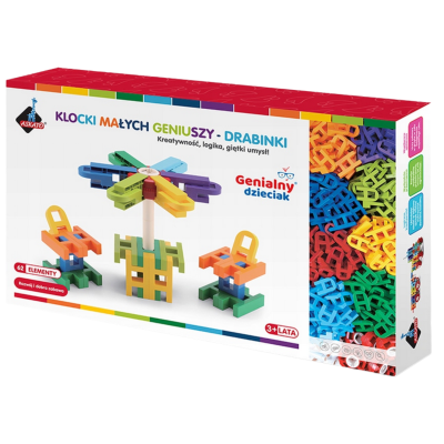 109589 KLOCKI MAŁYCH GENIUSZY KONSTRUKCYJNE DRABINKI 62 EL ASKATO