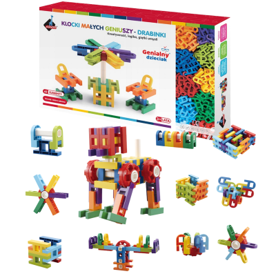 109589 KLOCKI MAŁYCH GENIUSZY KONSTRUKCYJNE DRABINKI 62 EL ASKATO