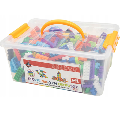 123929 KLOCKI MAŁYCH GENIUSZY W PUDEŁKU BASIC 668 EL ASKATO