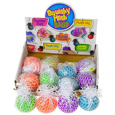 571723 SQUISHY GNIOTEK WINOGRONO W SIATCE RÓŻNE KOLORY