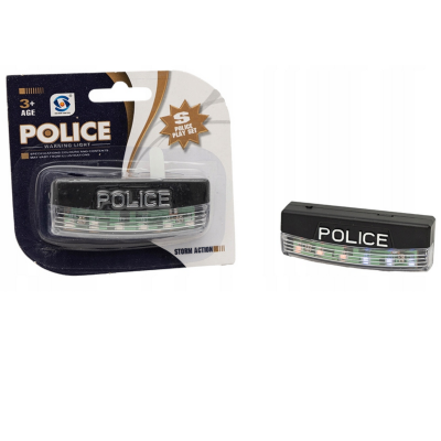 127460 ŚWIATŁA POLICYJNE Z KLIPSEM NIEBIESKO-CZERWONE 7 TRYBÓW ŚWIECENIA POLICJA ASKATO