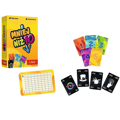 02880 TREFL GRA EDUKACYJNA KARCIANA MNIEJ NIŻ 10