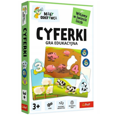 02810 TREFL GRA EDUKACYJNA MAŁY ODKRYWCA CYFERKI