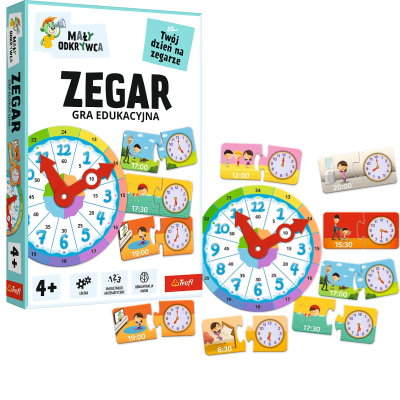 02809 TREFL GRA EDUKACYJNA MAŁY ODKRYWCA ZEGAR