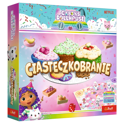02801 TREFL GRA DLA DZIECI CIASTECZKOBRANIE KOCI DOMEK GABI
