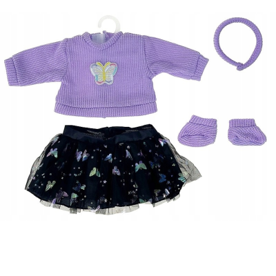 590922 UBRANKO DLA LALKI BOBAS SPÓDNICZKA SWETEREK ADAR 45CM