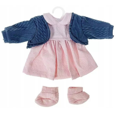 588219 UBRANKO DLA LALKI BOBAS SUKIENKA SWETEREK ADAR 45CM