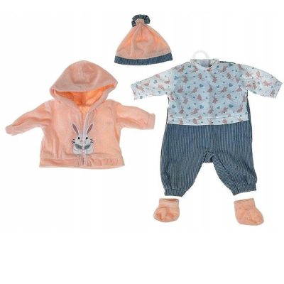 615441 UBRANKO DLA LALKI BOBAS KOMPLET SPODENKI BLUZKA 45CM