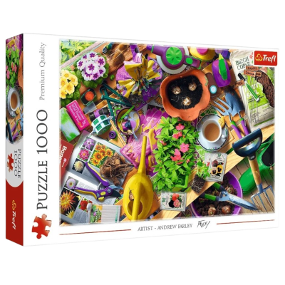 010927 TREFL PUZZLE PORZĄDKI W OGRODZIE 1000 ELEMENTÓW