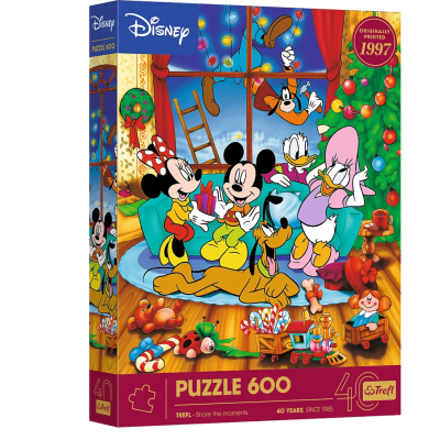 37602 TREFL PUZZLE MYSZKA MIKI I PRZYJACIELE ŚWIĘTA 600 ELEMENTÓW
