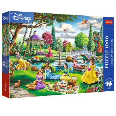 10919 TREFL PUZZLE PIKNIK Z KSIĘŻNICZKAMI DISNEY PREMIUM PLUS QUALITY 1000 EL