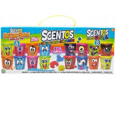 40449 PACHNĄCE CIASTOLINY 8 TUB PIASEK KINETYCZNY 8 KOLORÓW