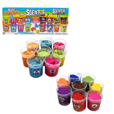 40449 PACHNĄCE CIASTOLINY 8 TUB PIASEK KINETYCZNY 8 KOLORÓW