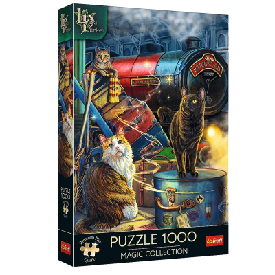 10897 TREFL PUZZLE EKSPRES CZAROWNIC KOTY PREMIUM PLUS QUALITY 1000 EL