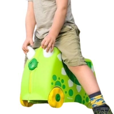 200665 TRUNKI JEŻDŻĄCA WALIZECZKA DINOZAUR JEŹDZIK WALIZKA PODRÓŻNA BAGAŻ