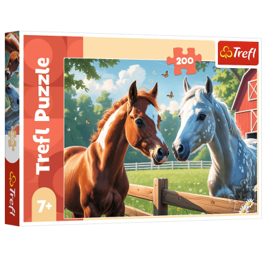 13328 TREFL PUZZLE KONIE NA POLANIE 200 ELEMENTÓW