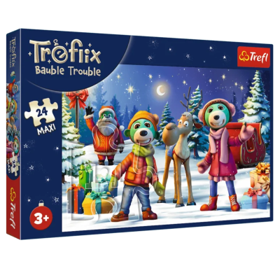 14375 TREFL PUZZLE MAXI RODZINA TREFLIKÓW TREFLIKI LEPIĄ BAŁWANA 24 EL
