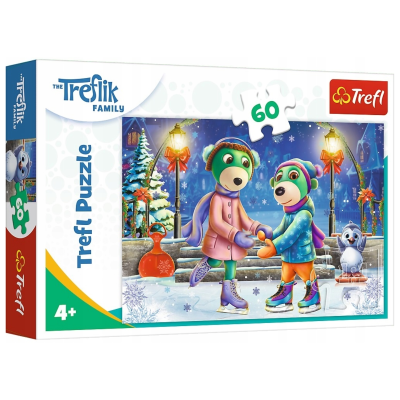 17383 TREFL PUZZLE ZIMA RODZINA TREFLIKÓW 60 EL