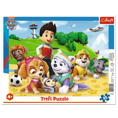 31344 TREFL PUZZLE RAMKOWE PSI PATROL NA TROPIE 25 EL