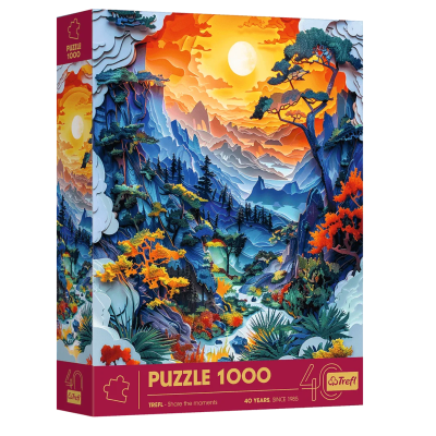 40045 PUZZLE Z EFEKTEM 3D 40-LECIE TREFL DOLINA 1000 EL