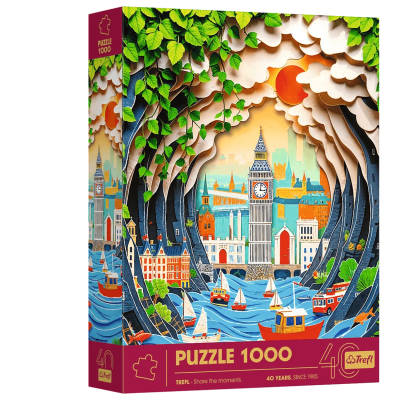 40043 PUZZLE Z EFEKTEM 3D 40-LECIE TREFL LONDYN 1000 EL