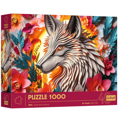 40041 PUZZLE Z EFEKTEM 3D 40-LECIE TREFL WILK 1000 EL