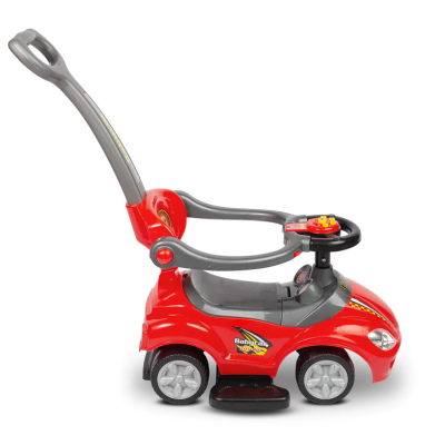 322395 POJAZD JEŹDZIK SPORTOWY RACE CAR  PCHACZ Z RĄCZKĄ CZERWONY
