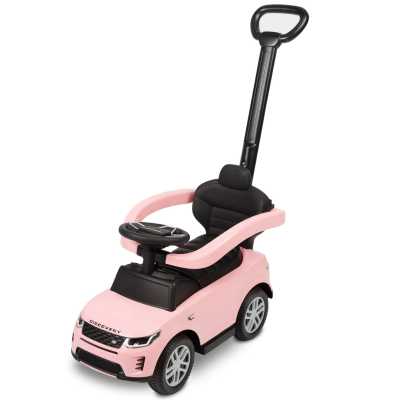 321817 POJAZD JEŹDZIK LAND ROVER  PCHACZ Z RĄCZKĄ RÓŻOWY TOYZ