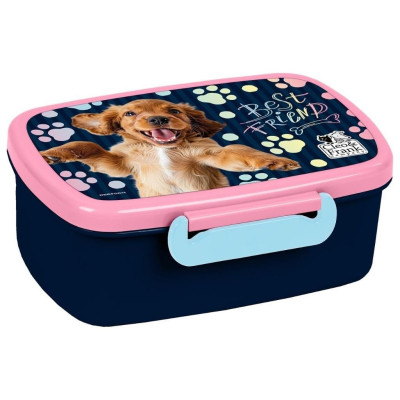 705052 PUDEŁKO ŚNIADANIOWE SZKOLNE CLEO & FRANK PIESEK