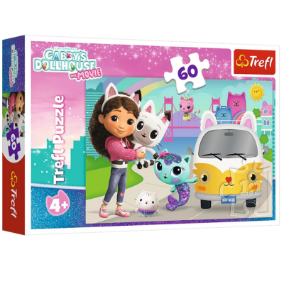 17415 TREFL PUZZLE KOCI DOMEK GABI GABBY I KOCIE PRZYGODY 60 EL