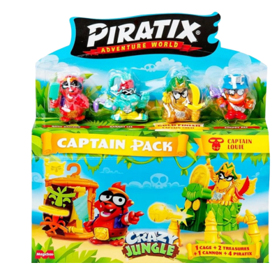 039809CL PIRATIX CAPTAIN PACK LOUIE CRAZY JUNGLE 4-PACK