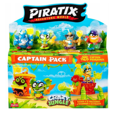 039809CP PIRATIX CAPTAIN PACK PHARAONIX CRAZY JUNGLE 4-PACK