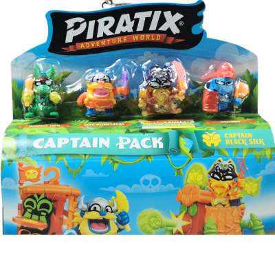 039809CB PIRATIX CAPTAIN PACK BLACK SILK CRAZY JUNGLE 4-PACK