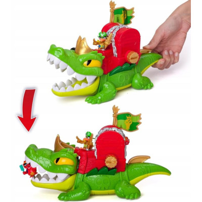 039847 PIRATIX KING CROC OKRĘT PIRACKI KROKODYL + FIGURKA