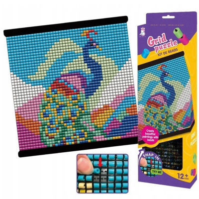 128825 KORALIKOWY OBRAZ PAW MOZAIKA KORALIKI ASKATO