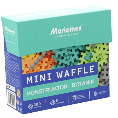 390427 MARIOINEX KLOCKI KONSTRUKCYJNE MINI WAFLE WAFFLE BOTANIK 200 EL