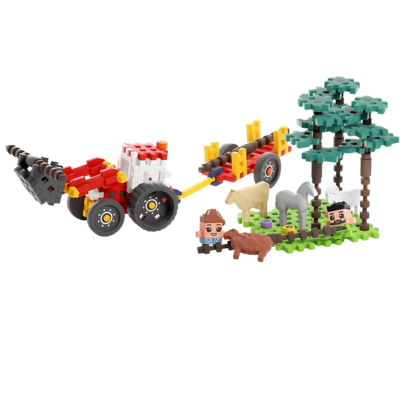 907573 MARIOINEX KLOCKI MINI WAFFLE FARMER LEŚNA AKCJA RATUNKOWA 100EL