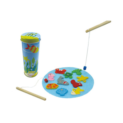 127335 RYBKI DREWNIANA GRA W ŁOWIENIE RYBEK WĘDKOWANIE ARTYK