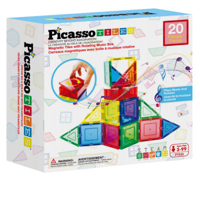 028145 KLOCKI MAGNETYCZNE PICASSO TILES 20 EL
