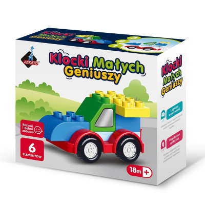 127804 KLOCKI MAŁYCH GENIUSZY AUTKO BOLID 6 EL ASKATO