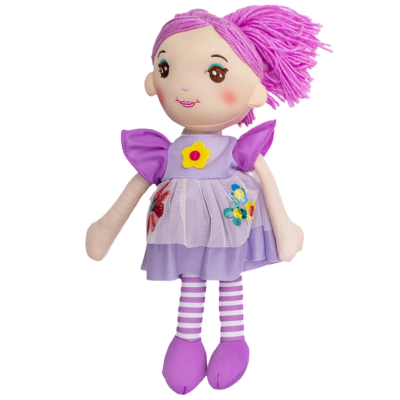 121888 LALKA SZMACIANKA PRZYTULANKA 36CM RÓŻNE KOLORY ASKATO