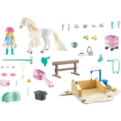 71354 PLAYMOBIL WATERFALL ISABELLA I LIONESS Z MYJNIĄ DLA KONI