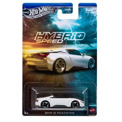 JCB76 HOT WHEELS SILVER SERIES HYBRID SPEED BMW I8 ROADCASTER